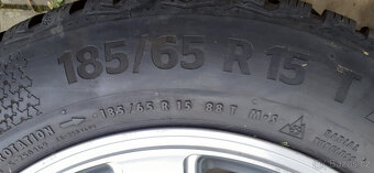Renault - zimní hliníková kola 15" s TPMS - zánovní pneu - 4