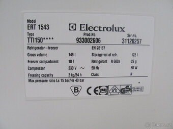 CHLADNIČKA S MRAZNIČKOU ELECTROLUX - A+ - 85cm - 4