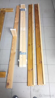 Dřevěná postel včetně roštu 160 x 200 cm - 4