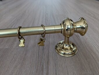 Kovová garnýž - mosaz 120 cm - 4