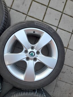 SADA ALU KOL ŠKODA VEL. 17" PNEU LETNÍ CONTINENTAL - 4