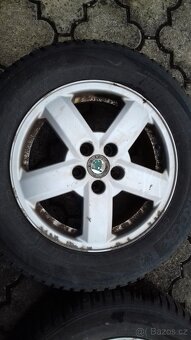 Škoda Octavia 1 sada alu kol facelift 15" + pneu zimní - 4