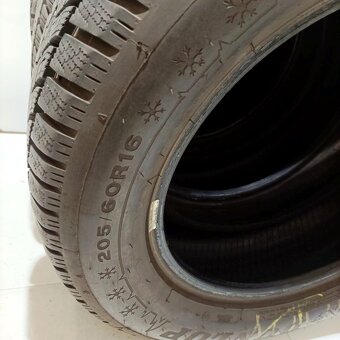 16" PNEU – 205/60/R16 – ZIMNÍ - DUNLOP - 99% a 80% vzorek - 4