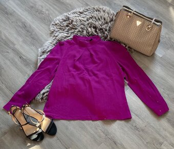 Krásná dámská fialová halenka Shein vel.L - 4