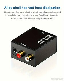 Digitálně analogový audio převodník z optiky > Rca - 4