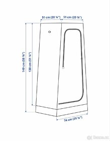 Šatní skříň - Ikea Vuku 2ks - 4