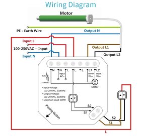 Prodám žaluziový wifi Tuya modul s RF ovladačem - 4