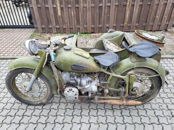 Dněpr,Ural MW 750 vojenský s pohonem sidecaru - 4