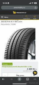 Letní pneumatiky Michelin 205/60 R16 - 4