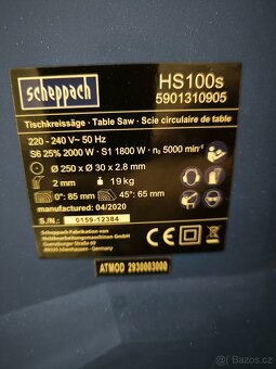 Stolní pila Scheppach HS 100 S - 4