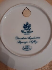 Nástěnné německé talíře se zimní tématikou 3 kusy - 4