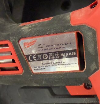 Milwaukee přímočará pila M18 BJS-402C (2 x 18 V/4,0 Ah) - 4