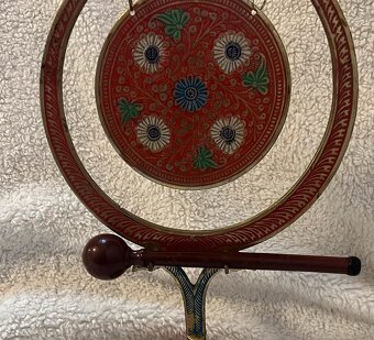 Mosazný zdobený GONG - 4