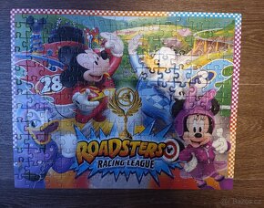 4x puzzle Mickey and Roadster racers - 4