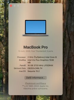Macbook PRO 2020, 16GB, 500GB, Záruka, poslední model bootca - 4