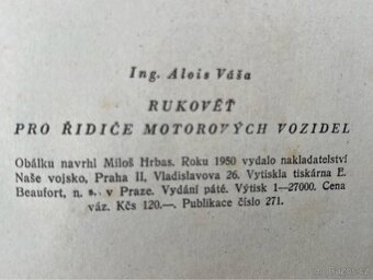 RUKOVĚŤ PRO ŘIDIČE MOTOROVÝCH VOZIDEL 1950 - 4
