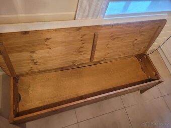 Ikea - dřevěná lavice s úložným prostorem - 4