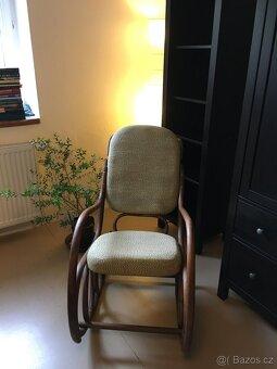 Starožitné houpací křeslo Thonet - 4