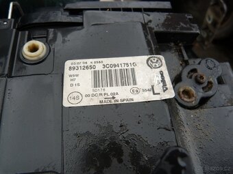VW Passat B6 kombi světla xenony, nárazník,kapota, zrcátka - 4