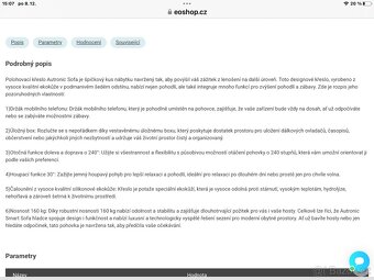 Televizní relaxační polohovatelné křeslo - 4