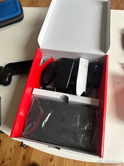Nintendo switch oled + bohaté příslušenstv. + hra - 4