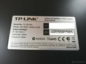 TP-Link TL-SL2428 switch 24x 10/100Mbps + 4x 1Gbit - 4