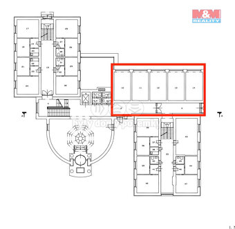 Pronájem kanc. prostoru, 97 m2, Chomutov, ul. Školní - 4