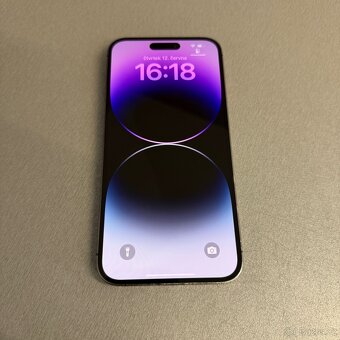 iPhone 14 Pro Max 256GB deep purple, pěkný stav, rok záruka - 4