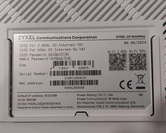 O2 Gateway Zyxel modem - 4