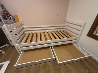 Dětská postel, dvoulůžko + úložný prostor - 4
