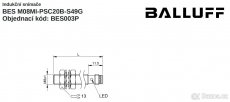 Indukční senzor Balluff BES M08MI-PSC20B-S49G - 4