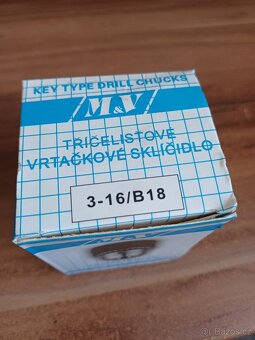 Tříčelisťové vrtačkové sklíčidlo M&V 3-16/B18 - 4