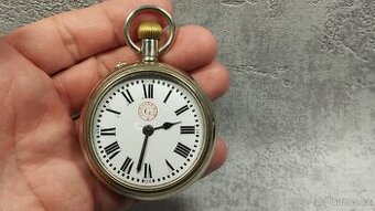 Velmi staré a velké kapesni hodinky - váha 127g - 4