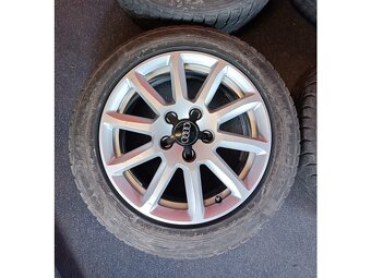 ALU disky AUDI 5x112 R16 se zimními pneu 205/55 R16 - 4
