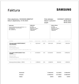 Set Pračka a sušička Samsung série S7 WW90T554DAE/S7 - 4