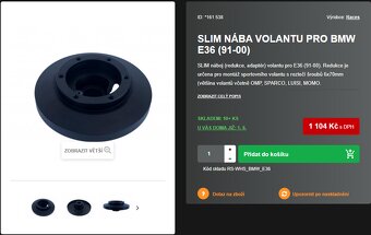 bmw e36 volant a slim naba - 4