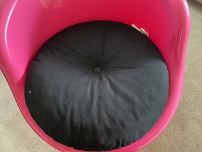 IKEA Propptorp dětské růžové křesílko s uloženým prostorem - 4