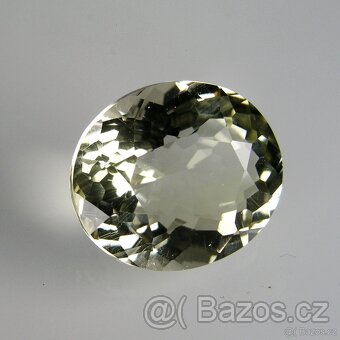 Křišťál-Křemen-ovál, modif. bril. - 5,94 ct. - 4