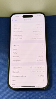 iPhone 14 Pro 256GB Graphite, krásný stav A - 4