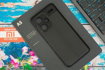 Pouzdro s koženkovým vzorem pro Xiaomi / Redmi / Poco - 4