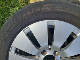 ALU 16 sada Mercedes w205 205/60/16 vč.letních pneu - 4