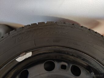 Letní pneu i s disky 195/55 r15 škoda Roomster/ fabie... - 4
