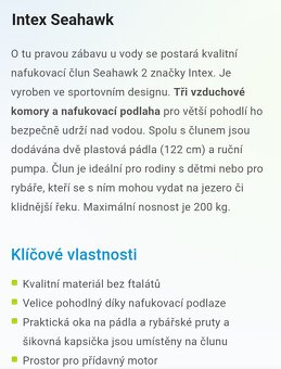 Nafukovací člun Intex Seahawk 2 - 4