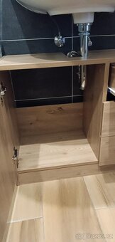 Koupelnová skříňka pod umyvadlo dub artisan - 4