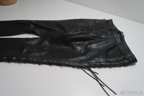 Kožené kalhoty na moto -pas 82 - 4