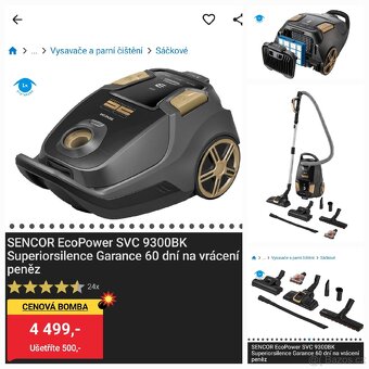 Vysavač SENCOR EcoPower SVC 9300BK Superiorsilence - 4