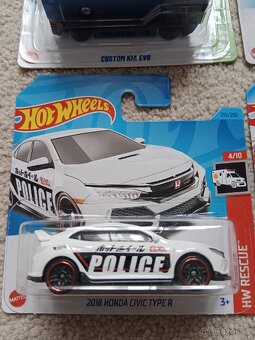 Hot wheels Honda Civic type r, Toyota gr86, custom kia - 4
