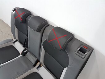 Zadní sedadla s dělenými opěradly Škoda Fabia III - 4