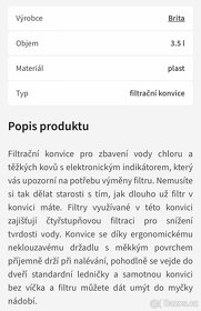 Filtrační konvice Brita Elemaris Meter XL + 3x Maxtra filtr - 4