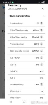 Samsung TV 4k UHD Samsung UE65NU7172 - 4